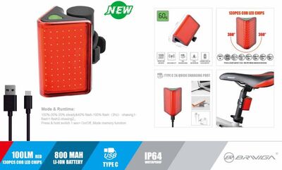 ARKA ÇAKAR LW-R200 100 LM USB IP64 SU GEÇİRMEZ