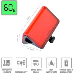 ARKA ÇAKAR LW-R200 100 LM USB IP64 SU GEÇİRMEZ - Thumbnail