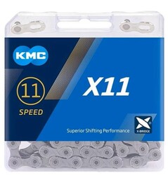 Kmc - ZİNCİR X11 GRİ 11 VİTES UYUMLU KUTULU 118L BX11RGY18
