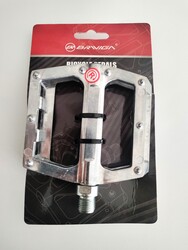 PEDAL HF-705 PLATFORM ALÜMİNYUM CR-MO MİL PARLAK GÜMÜŞ 115x100mm 370g/pr - Thumbnail